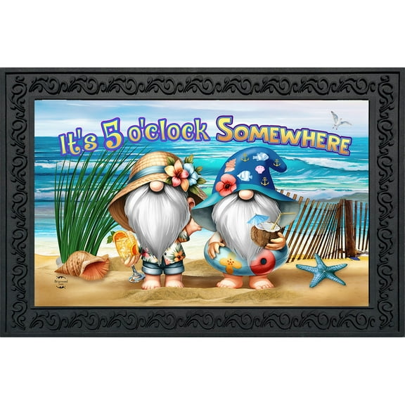 Briarwood Lane 5 O'clock Beach Gnomes Doormat