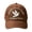 Brown, variant on Lynono Classical Baseball Hat Travel Outdoor Sunhat For Adults Embroidered Peace Symbol Color Option Duck Tongue Cap