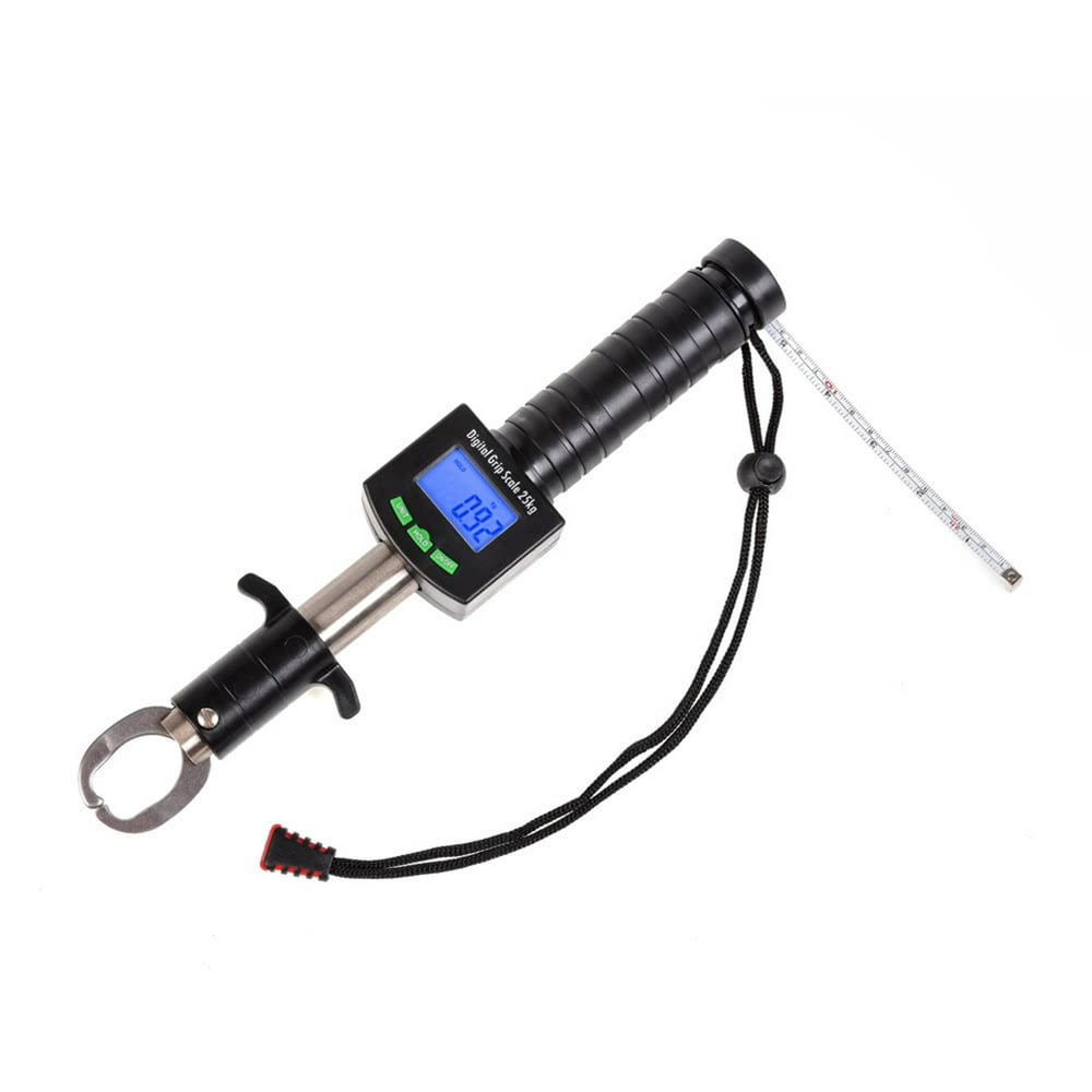 Digital Fish Lip Gripper Stainless Steel Fishing Grip Scale Battery