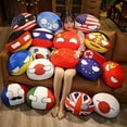 thumbnail image 2 of 11.8 in Country Balls Plushies Poland Ball Doll for Children and Adult Gifts Pendant Accessories Stuffed Toys (U.K), 2 of 7