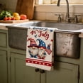 thumbnail image 5 of 4th of July Patriotic Kitchen Tea Towel, Ultra Absorbent Durable Towel, Great for Cooking, Baking, Dishwashing & Red White Blue Home Holiday Decoration, Daily Kitchen Use, 24*16in, I, 5 of 6