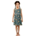 thumbnail image 6 of Girls Dress Resting Tiger Sleeveless Dress for Girls Hem A-Line Casual Sundress, 6 of 7
