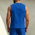 thumbnail image 4 of Men Vest Slim Fit Formal Business Wedding Prom Party Button Down Dress Waistcoat Summer Casual Sleeveless Suit Vests, 2XL, 4 of 4