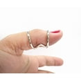 thumbnail image 2 of LD DESIGNS Zzz Sterling Silver Trigger Finger Ring Splint • Boutonniere & Thumb Joint Support Ring • Adjustable Arthritis & EDS Splint Ring, 2 of 4