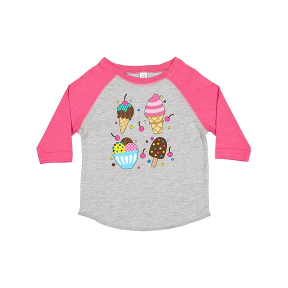 Inktastic Ice Cream with Patterns Boys or Girls Toddler T-Shirt