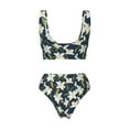 thumbnail image 6 of Rocae Lilies Flowers for Bikini Set for Women Two Piece Sexy High Swimsuits Split Crossover Bikini XX-Large, 6 of 9