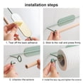 thumbnail image 1 of Paper Roll Holder Bathroom Towel Rack Kitchen Paper Roll Rack Toilet Tissue Hanger Wood Paper Roll Rack, 1 of 9