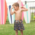 thumbnail image 4 of FORMRS Boys Swim Trunks Quick Dry Mesh Lining Beach Boardshorts, Sizes XS-XL, Halloween Houses Pattern, 4 of 7