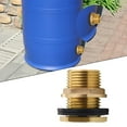 thumbnail image 4 of 1pcs Solid Brass Bulkhead Fitting (1/2" Female Npt 3/4" Male Ght Hose), 4 of 12