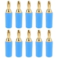 thumbnail image 1 of 10PCS J.10007 2.5mm Brass Banana Plug Gold Plated Banana Plug Connector Instrument Test PlugBlue, 1 of 5