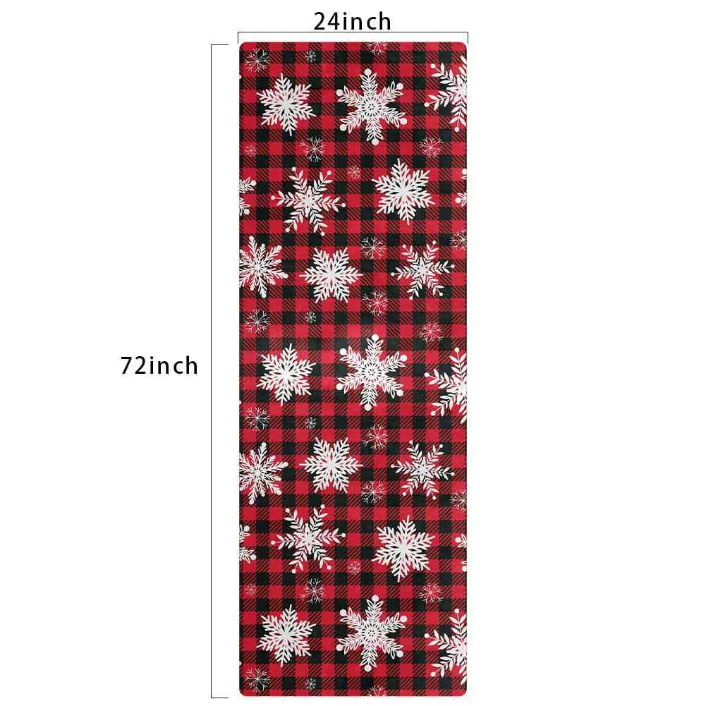 Christmas Rug Runner 23.6" x 70.8" NonSlip Area Rug Washable Indoor