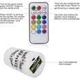 thumbnail image 4 of DRomance Color Changing Flameless Candles Battery Operated with 18-Key Remote Timer, 3 Pack Real Wax Live Love Laugh Decal Flickering LED Pillar Candles Wedding Holiday Decor(3" x 4", 5", 6"), 4 of 7