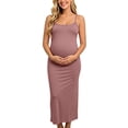 thumbnail image 7 of qolati Maternity Dress Summer Maxi Dresses Spaghetti Strap Scoop Neck Baby Shower Photoshoot Casual Boho Sleeveless Long Sundress S-3XL, 7 of 7