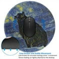 thumbnail image 4 of Disketp Shambhala Cat In Van Gogh Impressionist Small Mouse Pad 7.9x7.9 Inches,Washable Round Mousepad For Office Laptop Computer,Non-Slip Rubber Base Mouse Pads For Wireless Mouse, 4 of 9
