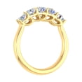 thumbnail image 2 of 1 Carat (ctw) 5-Stone Diamond Wedding Band Ring in 14K Yellow Gold (Ring Size 8.75), 2 of 5