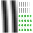 thumbnail image 1 of 1 Set Of Garden Hoops for Raised Beds Row Greenhouse Hoops Set Convenient Greenhouse Hoops for Raised Beds Garden Tunnel Hoops Garden Netting Supports Hoops, 1 of 8