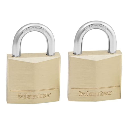 Master Lock - Solid Brass 30mm Padlock 4-Pin - Keyed Alike x 2