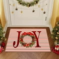 thumbnail image 2 of Christmas Welcome Mat – Holiday Entry Rug for Front Door, Indoor Outdoor Anti-Slip Doormat for Porch, Kitchen, Bathroom Seasonal Decor, 2 of 5