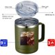 thumbnail image 5 of Taza de café de 12 oz con asa y tapa deslizante, vaso de viaje de acero inoxidable con asa, taza de camping con aislamiento al vacío de doble pared para secado frío y caliente, 5 of 5