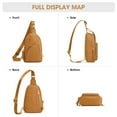 thumbnail image 7 of Kattee Sling Bag for Women, Leather Fanny Packs Crossbody Purse, Small Chest Bag with RFID Blocking, 7 of 7