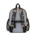 thumbnail image 3 of Mushroom and Eye Black Pattern Cute School Backpack with Padded Back and Adjustable Shoulder Straps 13.4"x11"x4.7", 3 of 5