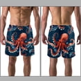 thumbnail image 3 of luoweisi Men's Beach Shorts Quick Dry Swim Trunks with Mesh Lining Octopus M, 3 of 5