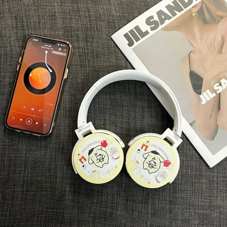 Sanrio Bluetooth Headphone Hello Kitty Kuromi Wireless Headsets Stereo Melody Headset Earphone With Mic Fashion Hottie Y2k Gifts