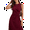 Wine Red, variant on Women'S Summer Sleeveless Ruched Waist Flowy A Line High Low Midi Cocktail Dress Red S