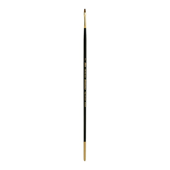 Silver Brush Limited 7102-2 Renaissance Bright Paintbrush for Oil, Watercolor, Gouache, Inks, Dyes, Fluid, & Flow Acrylic, Size 2, Long Handle