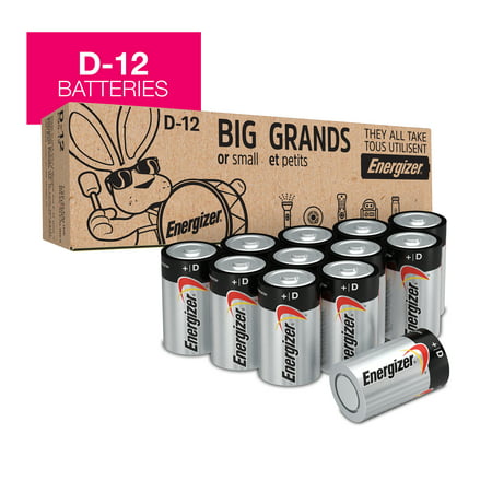 Energizer MAX Alkaline D Batteries, 12 Pack