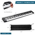 thumbnail image 4 of Topbuy 88 Touches Clavier de Piano Numérique Électrique Portable avec 128 Rythmes et 128 Tons Noir, 4 of 6