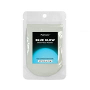 Blue Glow Metallic Powder (PolyColor) Glow in the Dark Mica Powder for Epoxy Resin Kits, Casting Resin, Tumblers, Jewelry, Dyes, and Arts and Crafts! (Color Pigment Powder)