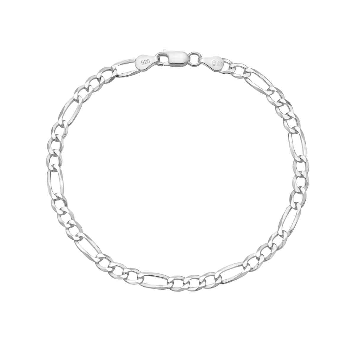 Ritastephens Figaro Silver Bracelet with Bracelet, Silver