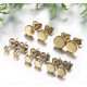 thumbnail image 2 of Pendientes redondos Yashi Hechos a mano Acero inoxidable Dorado 5 pares, 2 of 5