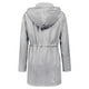 thumbnail image 3 of Gabardina impermeable LOMON con capucha larga para mujer, gris, XL, 3 of 6