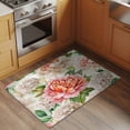 thumbnail image 2 of 2x3 Ft Entryway Area Rug, Farmhouse Pink Floral Kitchen Rug Runner Washable Floor Mat, Spring Blossom Flowers Non Slip Indoor Door Mat Throw Carpet for Bathroom Living Room Bedroom, 2 of 8