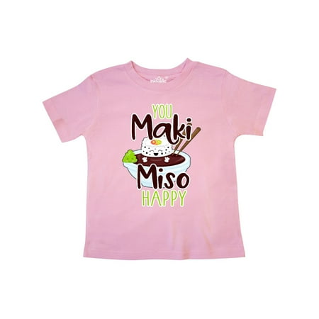 

Inktastic Sushi You Maki Miso Happy Gift Toddler Boy or Toddler Girl T-Shirt