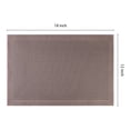 thumbnail image 4 of Unique Bargains Rustic Placemats Set of 6 Placemats for Dining Table Decor Brown 18x12in, 4 of 7