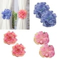 thumbnail image 2 of 2Pieces Romantics Artificial Flower Curtain Clips Decorative Window Drapery Tiebacks Buckles for Home and Office Use, 2 of 8