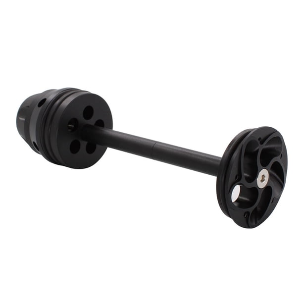 Soporte deslizante para protector de horquilla del eje de la rueda trasera de la motocicleta Negro