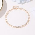 thumbnail image 3 of Paperclip Chain Choker Dainty - 2PCS Adjustable Link Necklace Clavicle Necklace, 3 of 10