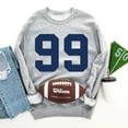thumbnail image 3 of Football Jersey 99 -  Womens Sweatshirt, 3 of 9
