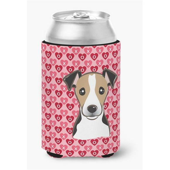 Carolines Treasures BB5331CC Jack Russell Terrier Hearts Can or Bottle Hugger