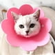 thumbnail image 2 of Collar de recuperación para gatos con conos con diseño de flores, suave para la curación de heridas de gatos, cono protector después de la cirugía, collares isabelinos, 2 of 5