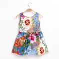 thumbnail image 1 of Vestidos sin mangas con estampado de flores para niñas de 1 a 7 años, ropa para niños, vestido de princesa de verano, vestido de desfile de baile de fiesta para niños, atuendo Tan Jianjun  unisex, 1 of 2
