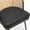 PU Black, variant on Foreate Set of 2 Modern Rattan Dining Chairs Mid-Century Cane Back, Curved Arm, Boucle Upholstered - 300 lbs Capacity, Quick Assembly for Home & Office Black