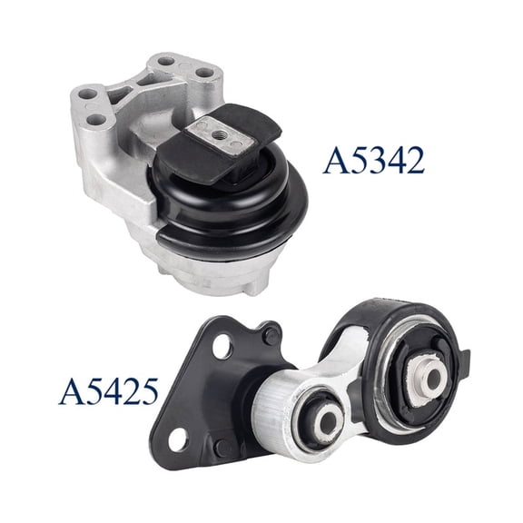 Set of 2 ISA Engine Motor & Trans Mount for 2011-2014 Ford Edge 2009-2012 Ford Flex 2008-2009 Ford Taurus X 2008-2009 Mercury Sable V6 3.5L 3.7L Replacement For A5342,A5425