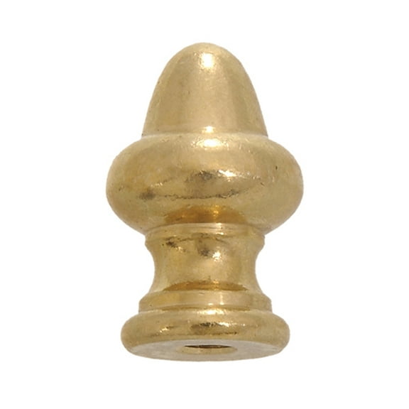 B&P Lamp® 1 1/2" Brass Finial, 1/4-27F, B&L