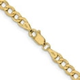thumbnail image 5 of Auriga Fine Jewelry 14K Yellow Gold 4.3mm Curb Chain Necklace 20inch for Women, 5 of 6