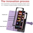 thumbnail image 3 of for Samsung Galaxy Z Fold 3 5G Cartoon Cute Wallet Case,Cat Dog Style Flip Phone Cover with ID Card Holder PU Leather Cases for Samsung Galaxy Z Fold 3 5G MG Purple, 3 of 14